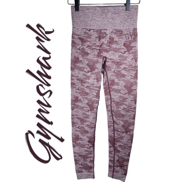 GYMSHARK Adapt Camo Seamless Full Length Leggings Winter Berry, Size Small - Picture 13 of 13